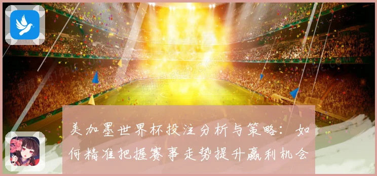 美加墨世界杯投注分析与策略：如何精准把握赛事走势提升赢利机会